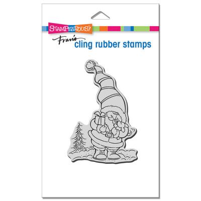 Stampendous Cling Stamp - Santa Puppy