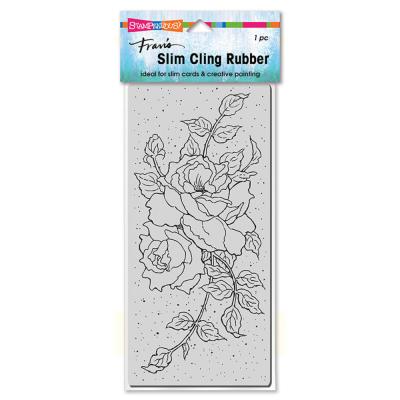 Stampendous Cling Stamp - Rose Tendrils Slim