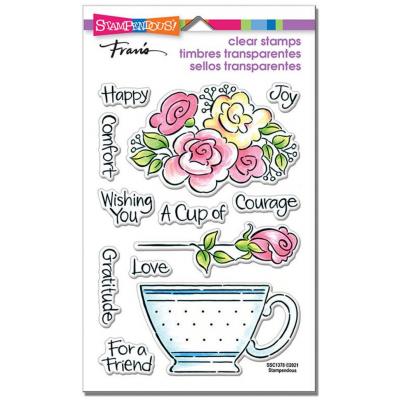 Stampendous Clear Stamps - Pop Rose Teacup
