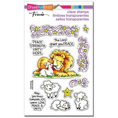 Stampendous Clear Stamps - Lion Lamb Frame