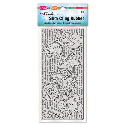 Stampendous Cling Stamp - Holiday Cookies Slim