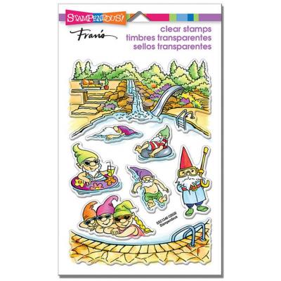 Stampendous Clear Stamps - Gnome Pool