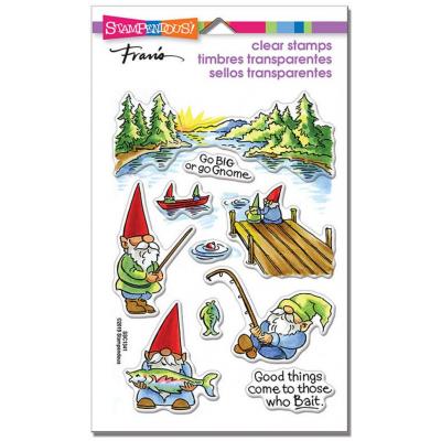 Stampendous Clear Stamps - Gnome Fishing