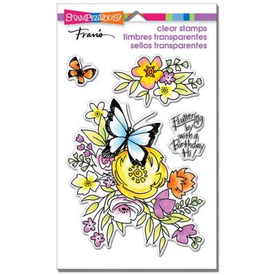 Stampendous Clear Stamps - Flutters And Flowers