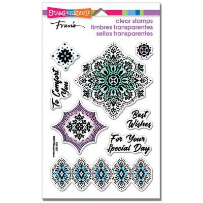 Stampendous Clear Stamps - Floral Diamonds