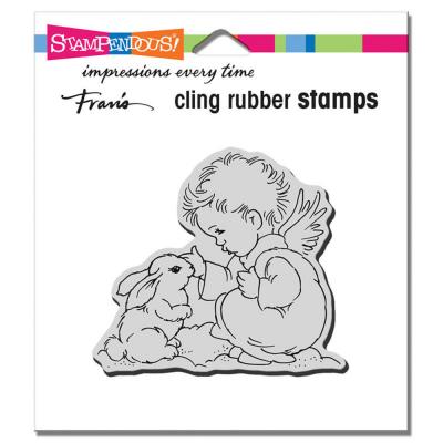 Stampendous Cling Stamp - Bunny Cherub