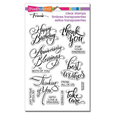 Stampendous Clear Stamps - Brushed Messages