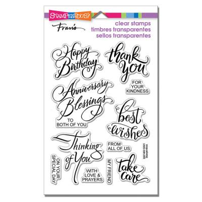 Stampendous Clear Stamps - Brushed Messages
