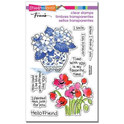Stampendous Clear Stamps - Blue Poppies