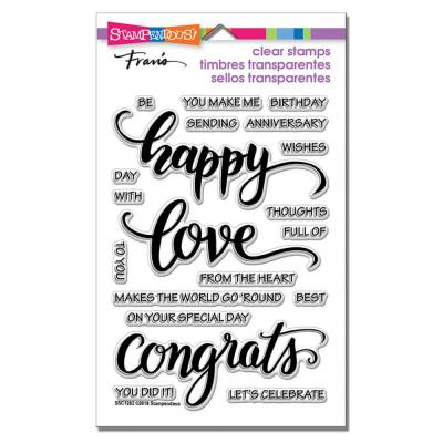 Stampendous Clear Stamps - Big Words Happy