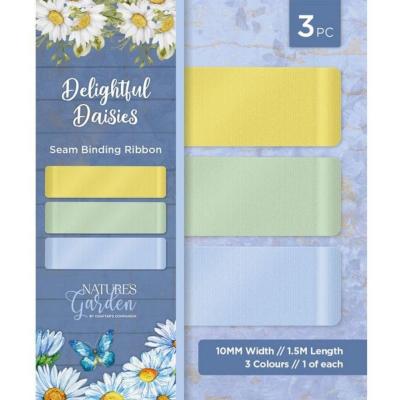 Crafter's Companion Delightful Daisies Band - Seam Binding Ribbon