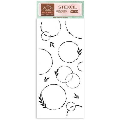 Stamperia Welcome Home Stencil - Garlands