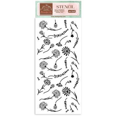 Stamperia Welcome Home Stencil - Flowers