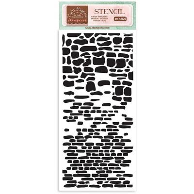 Stamperia Welcome Home Stencil - Bricks