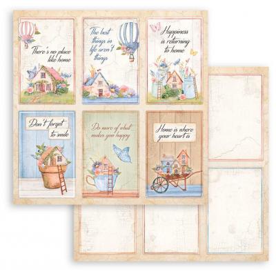 Stamperia Welcome Home Designpapier - Cards