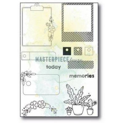 Masterpiece Design Clear Stamps - Floral Labels