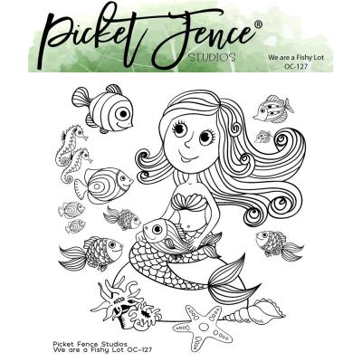 Picket Fence Studios Clear Stamp  - We Are A Fishy Lot