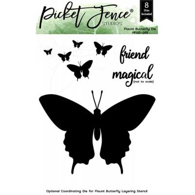 Picket Fence Studios Metal Die - Flaunt Butterfly