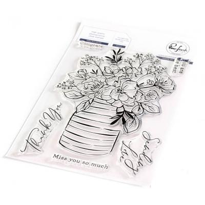 Pinkfresh Studio Clear Stamps - Inky Bouquet