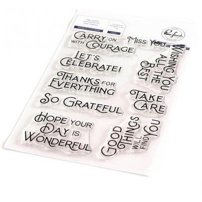 Pinkfresh Studio Clear Stamps - Wonderful Sentiments