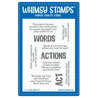 Whimsy Stamps Deb Davis Clear Stamps - Actions