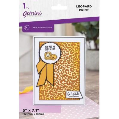 Gemini 2D Embossing Folder - Leopard Print