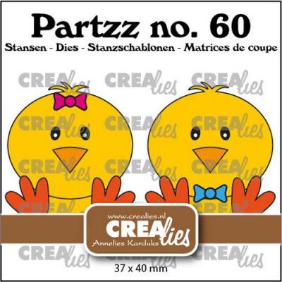 Crealies Partzz Nr. 60 Stanzschablonen - Küken