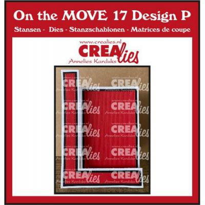 Crealies On the MOVE Design P Stanzschablonen - Staffelei Karte