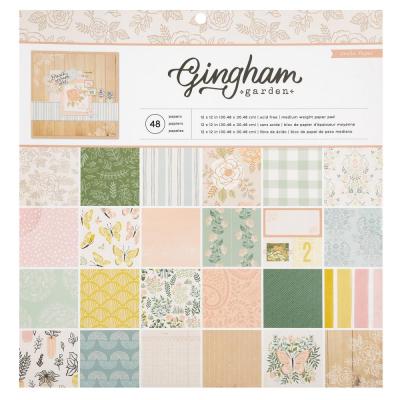 Crate Paper Gingham Garden Designpapiere -  Paper Pad