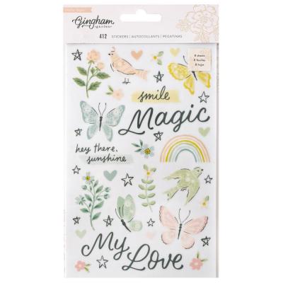 Crate Paper Gingham Garden Sticker - Sticker Book