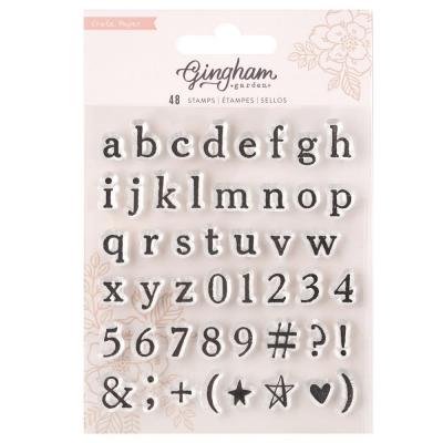 Crate Paper Gingham Garden Clear Stamps - Gingham Garden Alpha