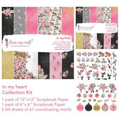 Dress My Crafts In My Heart Designpapiere - Collection Kit