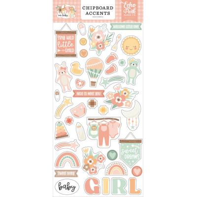 Echo Park Our Baby Girl Sticker - Chipboard Accents
