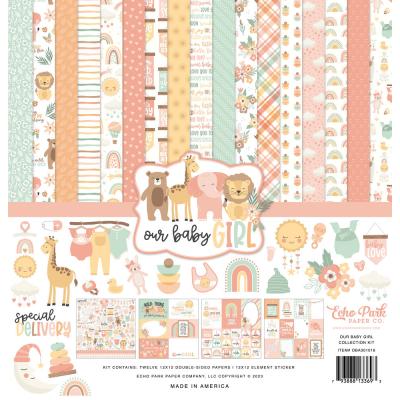 Echo Park Our Baby Girl Designpapiere - Collection Kit