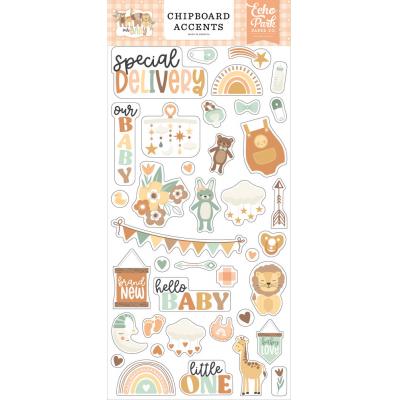 Echo Park Our Baby Sticker - Chipboard Accents