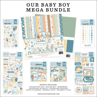 Echo Park Our Baby Boy Designpapiere - Mega Bundle