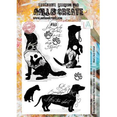 AALL & Create Clear Stamps Nr. 861 -  Man‘s Best Friend