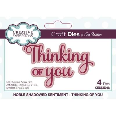 Creative Expressions Sue Wilson Craft Dies - Sentiment Thinking Of You