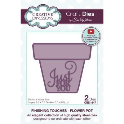 Creative Expressions Sue Wilson Craft Dies - Finishing Touches Flower Pot