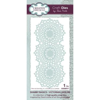 Creative Expressions Sam Poole Shabby Basics Craft Die - Victorian Lace