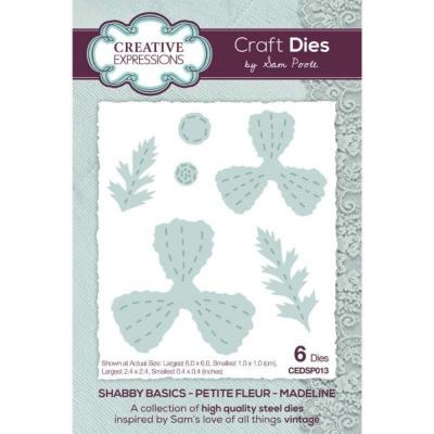 Creative Expressions Sam Poole Shabby Basics Craft Die - Petite Fleur Madeline