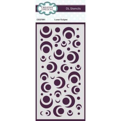 Creative Expressions Slimline Stencils - Lunar Eclipse