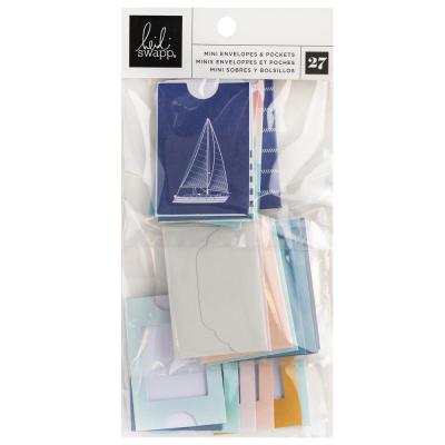 American Crafts Heidi Swapp Set Sail Sticker - Mini Envelopes & Pockets