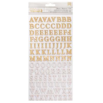 American Crafts Maggie Holmes Woodland Grove Sticker - Thickers Stickers Shimmers Alpha