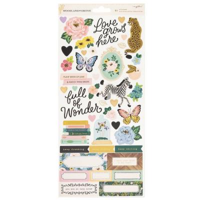 American Crafts Maggie Holmes Woodland Grove Sticker - Cardstock Stickers
