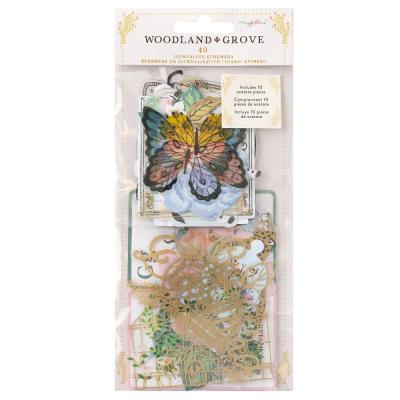 American Crafts Maggie Holmes Woodland Grove Die Cuts - Ephemera Journaling