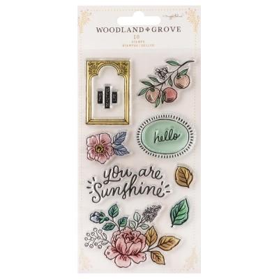 American Crafts Maggie Holmes Woodland Grove Clear Stamps - Woodland Grove