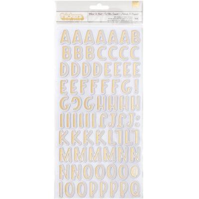 American Crafts Vicki Boutin Where To Next - Thickers Stickers Alpha