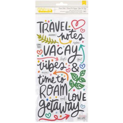 American Crafts Vicki Boutin Where To Next - Travel Notes Phrase