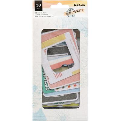 American Crafts Vicki Boutin Where To Next Die Cuts - Paperboard Frames